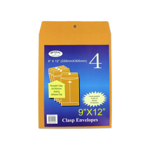 9X12 ENVELOPE 4PC S3513X6