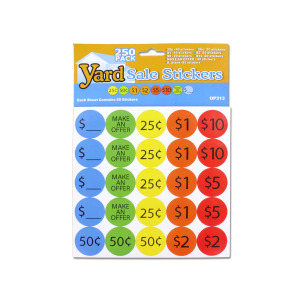 250/8AST YRD SALE RND STK