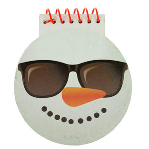 24 Pieces Per Pack Of Cool Snowman Shape Mini Spiral Notebook ][Wholesales Purchase|Hoodmat.Com