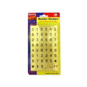 384PC NUMBER STICKERS