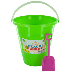 12 Pieces Per Pack Of Beach Bucket With Attached Shovel ][Wholesales Purchase | Hoodmat.Com