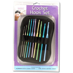 2  Pieces Per Pack Of  Aluminum &Amp; Steel Crochet Hooks Set With Case  ][Wholesales Purchase|Hoodmat.Com