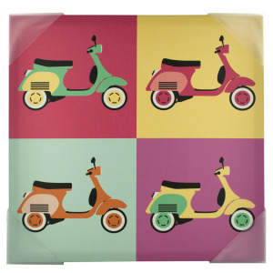 4 Pieces Per Pack Of Vintage Scooters Pop Art Canvas Wall Art ][Wholesales Purchase|Hoodmat.Com