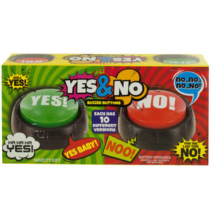 2 Pieces Per Pack Of Talking Yes &Amp; No Buzzer Buttons ][Wholesales Purchase | Hoodmat.Com