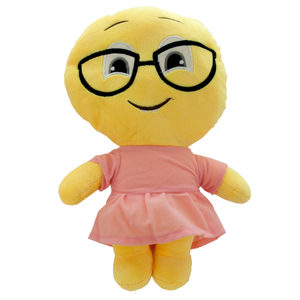 4 Pieces Per Pack Of Emoticon Nerd Character Plush Doll ][Wholesales Purchase | Hoodmat.Com