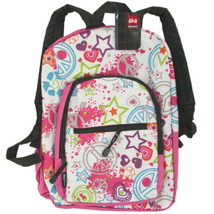 4 Pieces Per Pack Of AKA SPORT White Cosmos Pocket Backpack ][wholesales purchase|hoodmat.com