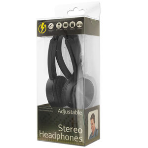 4 Pieces Per Pack Of Black Adjustable Stereo Headphones ][Wholesales Purchase|Hoodmat.Com