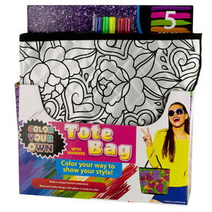 2 Pieces Per Pack Of Color Your Own Quilted Fashion Tote Bag With Markers][Wholesales Purchase|Hoodmat.Com