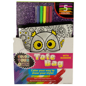 4 Pieces Per Pack Of Color Your Own Fashion Tote Bag With Markers][Wholesales Purchase|Hoodmat.Com
