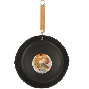 2 Pieces Per Pack Of All Purpose Frying Pan With Wood Handle ][Wholesales Purchase|Hoodmat.Com