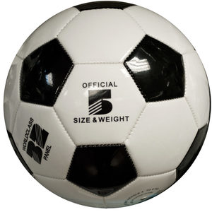 2  Pieces Per Pack Of  Size 5 Black &Amp; White Glossy Soccer Ball  ][Wholesales Purchase|Hoodmat.Com