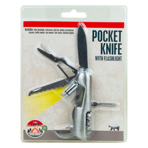 6  Pieces Per Pack Of  Multi-Tool Pocket Knife With Flashlight  ][Wholesales Purchase|Hoodmat.Com