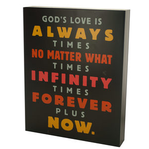 4 Pieces Per Pack Of Gods Love Is Infinite Box Print Wall Art ][Wholesales Purchase|Hoodmat.Com