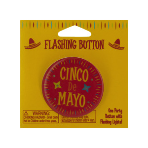 24 Pieces Per Pack Of Cinco De Mayo Flashing Button ][Wholesales Purchase|Hoodmat.Com