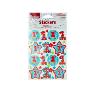 24 Pieces Per Pack Of 1St Birthday Stickers][Wholesales Purchase|Hoodmat.Com