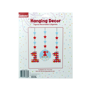 24 Pieces Per Pack Of 1St Birthday Hanging Decor Cutouts ][Wholesales Purchase|Hoodmat.Com