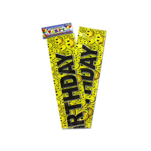 12 Pieces Per Pack Of Happy Face Birthday Banner ][Wholesales Purchase|Hoodmat.Com