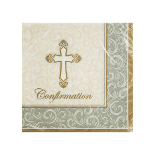 24 Pieces Per Pack Of Divinity Confirmation Beverage Napkins ][Wholesales Purchase|Hoodmat.Com