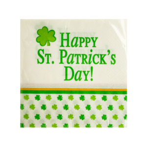 24 Pieces Per Pack Of Happy St. Patrick'S Day Beverage Napkins ][Wholesales Purchase|Hoodmat.Com