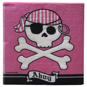 36 Pieces Per Pack Of Pirate Parrty Ahoy Lunch Napkins ][Wholesales Purchase|Hoodmat.Com