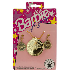 36 Pieces Per Pack Of Barbie For Girls Gold Earrings &Amp; Necklace Set ][Wholesales Purchase | Hoodmat.Com
