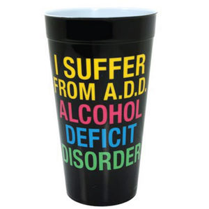 40 Pieces Per Pack Of I Suffer From A.D.D. Plastic Tumbler Cup ][Wholesales Purchase|Hoodmat.Com