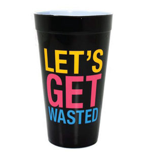 40 Pieces Per Pack Of Let'S Get Wasted Plastic Tumbler Cup ][Wholesales Purchase|Hoodmat.Com