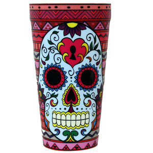 48 Pieces Per Pack Of Sugar Skull Keyhole Plastic Tumbler Cup ][Wholesales Purchase|Hoodmat.Com