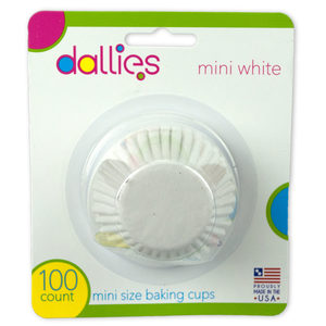 24 Pieces Per Pack Of Dallies White Mini Size Baking Cups 100 Pack ][Wholesales Purchase|Hoodmat.Com