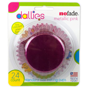 24 Pieces Per Pack Of Dallies No Fade Metallic Pink Baking Liner 24 Pack ][Wholesales Purchase|Hoodmat.Com