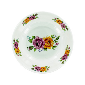 12 Pieces Per Pack Of Melamine Bowl With Rose Print ][Wholesales Purchase|Hoodmat.Com