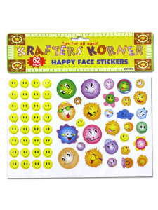 Happy face stickers