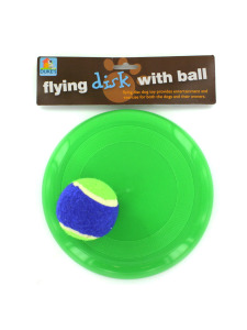 Flying disk with ball