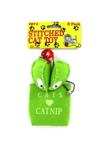 3 Pack stitched cat toy