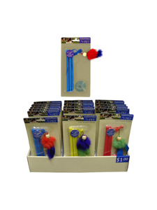 cat teaser wand 18 inch assorted colors
