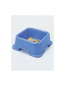 Non-spill heavy square pet dish