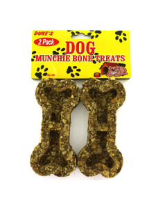 2 Pack bone-shaped dog munchies