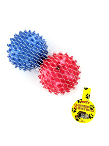 Rubber spike dog balls