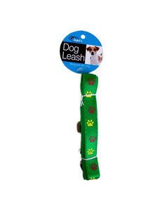 Dog leash with paw print design