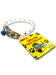 Cat collar with bell (assorted colors)