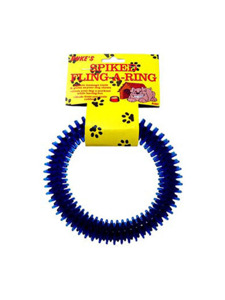 Spike fling-a-ring dog toy (assorted colors)