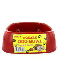 Square dog bowl