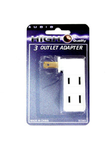 Three-in-one outlet adapter