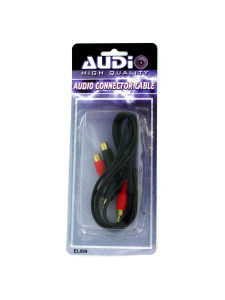 Audio connector cable with four plugs