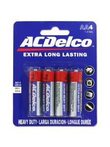 4 pk. 'aa' batteries