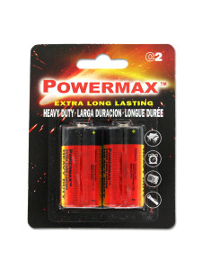 2 pc. 'c' heavy duty batteries