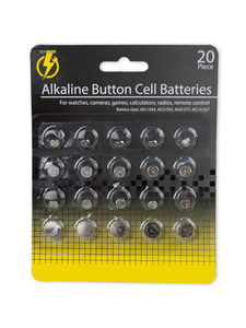 20 Pack button akaline batteries