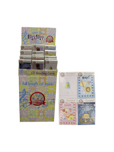 english, newborn cd greeting cards, assortment