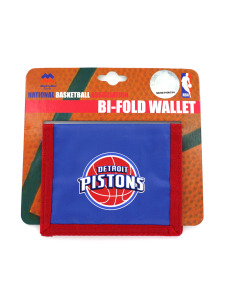 nba pistons bifold wallet