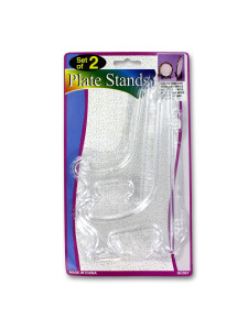 Clear plate stands